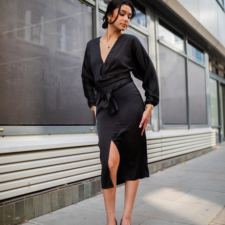 Jheez Golden Hour Wrap Dress