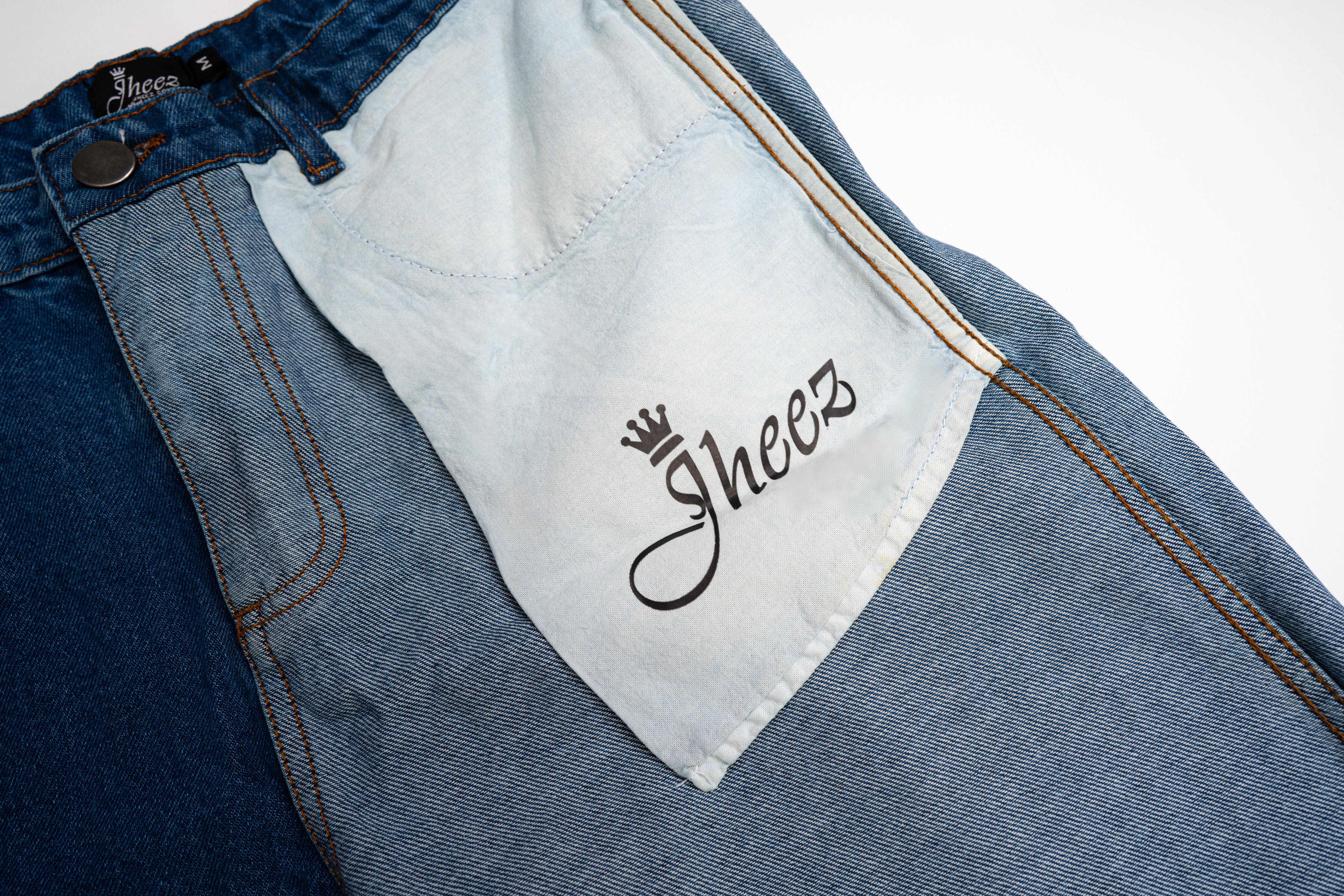 Jheez Reverse Denim Jeans