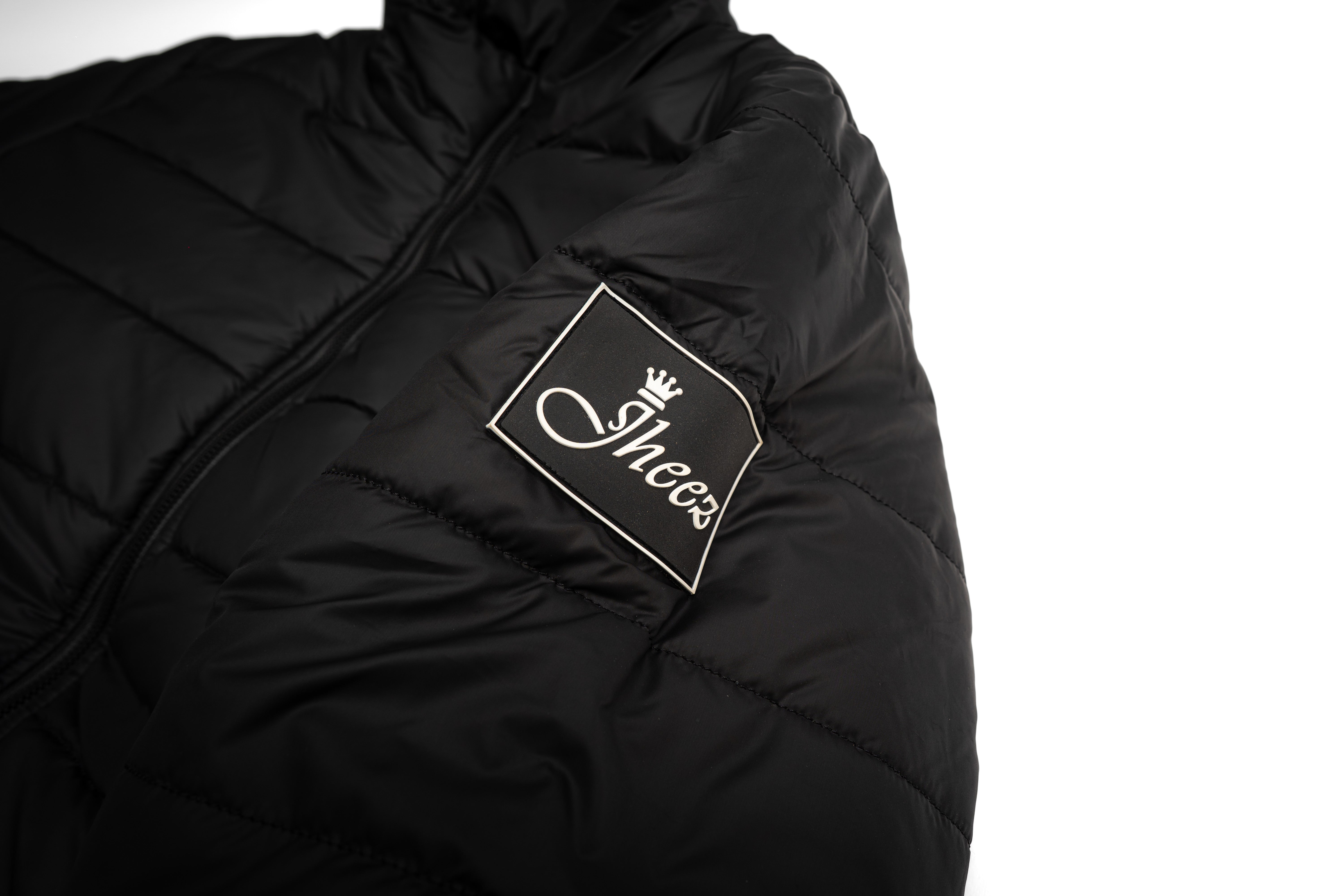 Jheez Black Puffer Coat